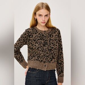 Rails Matilda Crewneck‎ Cardigan in Spotted L